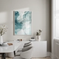 Plakat Rozlane akryle – turkus I do jadalni