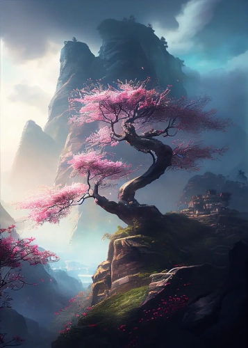 Plakat Różowe przebudzenie