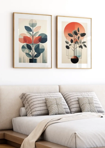 Dyptyk Geometria roślin I