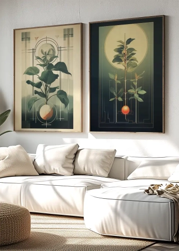 Dyptyk Geometria roślin II