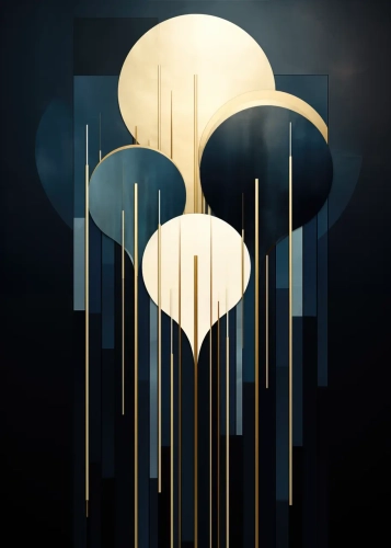 Plakat Granat art déco IV