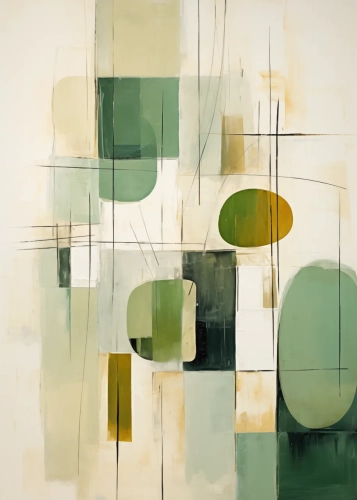 Plakat Plamy i kreski II