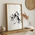 Plakat Góry skaliste – szkic w ramie
