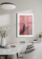 Plakat Spacer po różowym polu I do jadalni