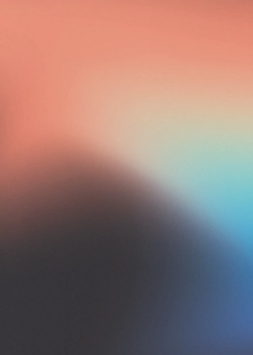 Plakat Gradient – brzoskwiniowy zachód słońca