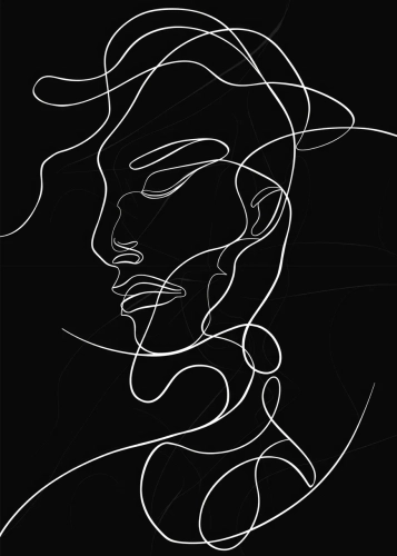 Plakat Portret w cieniu I