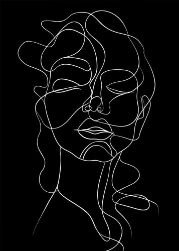 Plakat Portret w cieniu II