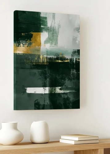 Obraz na płótnie Warstwy – złoto II do sypialni