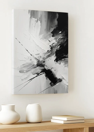 Obraz na płótnie Dynamika czerni III do sypialni