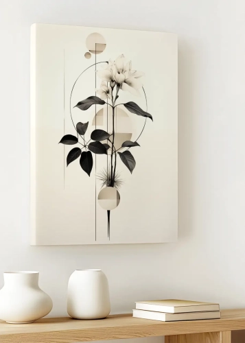 Obraz na płótnie Roślinne wariacje IV do sypialni