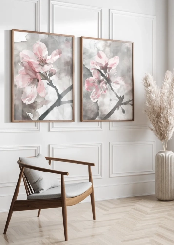 Dyptyk Akwarelowy rozkwit I