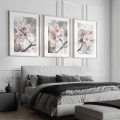 Tryptyk do sypialni Akwarelowy rozkwit
