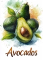 Plakat Avocados I