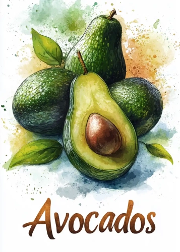 Plakat Avocados I