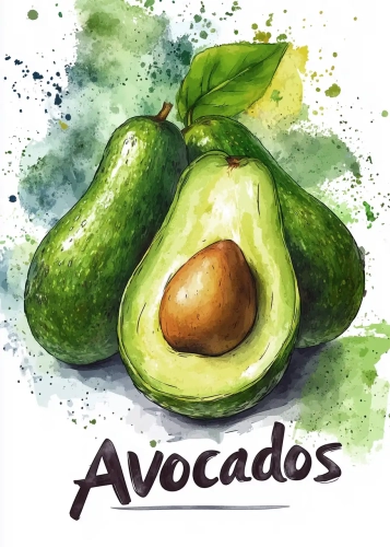 Plakat Avocados II