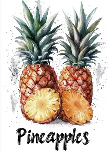 Plakat Pineapples I