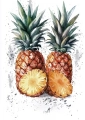 Plakat Pineapples I bez napisu