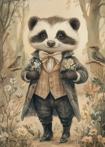 Plakat Baśniowy borsuk I