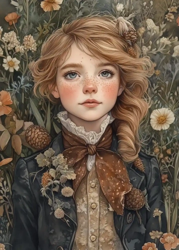 Plakat Baśniowa dziewczynka I