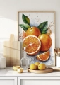 Plakat z motywem roślinnym Oranges