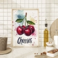 Plakat na blacie kuchennym Cherries II