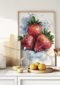 Plakat owocowy Strawberries
