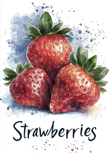 Plakat Strawberries