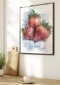 Plakat w ramie Strawberries