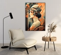 Plakat Duma art deco w salonie