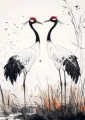 Plakat Dwa żurawie I
