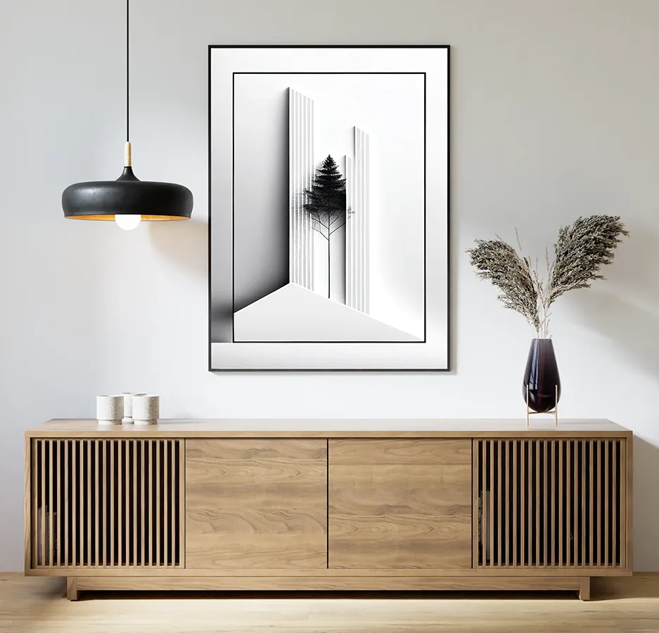 Minimalistyczny plakat do salonu